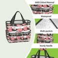 thumbnail image 4 of Garden Tool Bag,Pioneer Flower Floral Print Pattern Garden Tool Organizer,Garden Gifts,Waterproof Multi-Pocket Garden Tool Storage 11.8x5.5x11.4 Inch(Tools NOT Included), 4 of 6