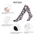 thumbnail image 5 of Lsque Leaves Flower Pattern Sport Compression Socks for Men & Women 15-20 mmHg Knee High Nurse Pregnant Running Medical and Travel Athletic, 5 of 6