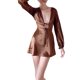 thumbnail image 2 of VISgogo Vestido casual de manga larga para mujer, a la moda, de color sólido, con cuello en V, sin espalda, vestido acampanado VISgogo  moda, 2 of 9