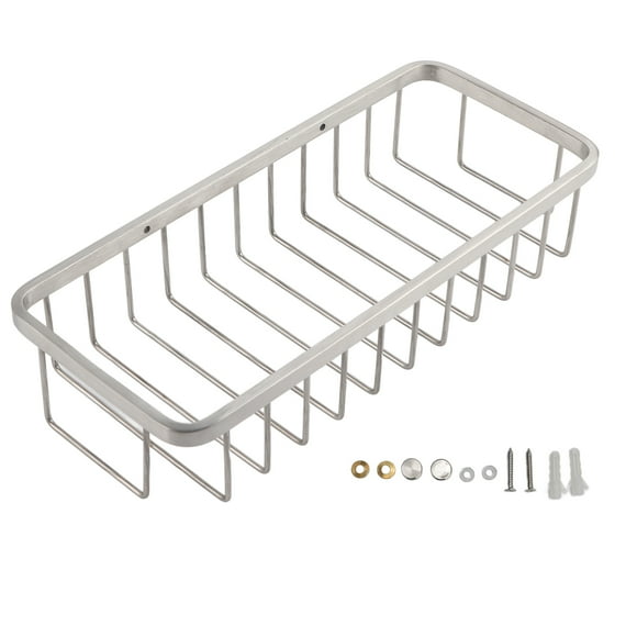 Robusto carrito de ducha montado en la pared para estantes de baño