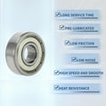 thumbnail image 6 of Unique Bargains 6201ZZ Deep Groove Ball Bearings 12x32x10mm 1Pc Lubricated Bearings Silver Tone Scooter Skateboard Wheel, 6 of 8