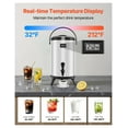 thumbnail image 2 of 3.2 Gal Insulated Beverage Dispenser 2 Pack Silver - Hot & Cold Drink Server with Temperature Display - Commercial Grade Stainless Steel - Leakproof Spigot - Portable Handle, 2 of 9