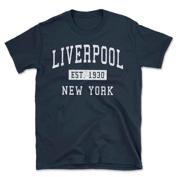 Liverpool New York Classic Established Men's Cotton T-Shirt