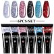 thumbnail image 1 of LILYCUTE Juego de manicura de gel de extensión de uñas Lámpara LED UV de 6W con solución de deslizamiento Soak Off Cepillo de uñas francés Kit de herramientas de arte de uñas zhangmengya LED, 1 of 2