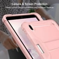 thumbnail image 5 of Dteck Case for iPad 10th Generaiton 10.9 inch 2022 Release,Heavy Duty Shockproof Rubber Rugged 3-Layer Protective Case Kicsktand Cover,Rosegold, 5 of 8