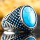 thumbnail image 1 of Anillo de piedra de ágata Natural ovalada grande Vintage para hombre, anillo de hormiga de circón rojo amarillo con incrustaciones Retro para mujer, anillo de boda, joyería turca Tan Jianjun unisex, 1 of 2