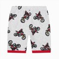 thumbnail image 5 of NOLDARES Kids Toddler Baby Boy Summer 2 Piece Shirt and Shorts Set Round Neck Tee Cartoon Graphic Elastic Waist Outfits Clothes(Red,4-5 Y), 5 of 7