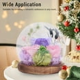 thumbnail image 4 of Luz De Globo De Vidrio De Flores Romántico, Lámpara De Escritorio LED Para Decoración Del Hogar, Cumpleaños De Navidad Con Flores Frescas, , Lámpara De, 4 of 7