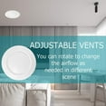 thumbnail image 4 of Lefu Adjustable Air Vent Covers Round Ceiling Vent Bathroom Extractor Fan Vent Cover, 4 of 10