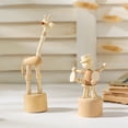 thumbnail image 4 of Cheers Statue Model Educational Multipurpose Wood Cartoon Dancing DIY Animal Ornament for Kids, 4 of 7