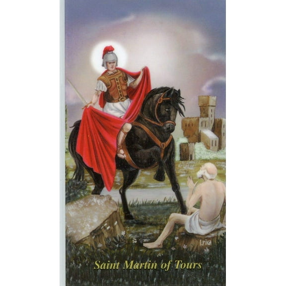 Prayer of St. Martin de Tours holy card - laminated - Pack of 25