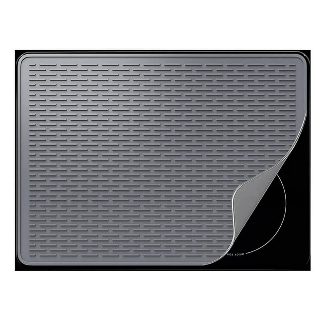 Alfombrilla multiusos para fregadero, alfombrilla antideslizante de silicona para debajo del fregadero, resistente al calor, sólida, flexible, apta para lavavajillas, cubierta superior para