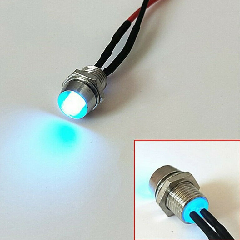 10 x White T10 12V 10mm LED Car Auto Side Wedge Light Cab Pilot Indicator  Lamp