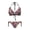 Hibiscus Floral & Iridescent Dragonfly Print, variant on Chririnla Tropical Gradient Palm Tree Halter Bikini Set - Sexy Two-Piece Triangle Swimsuit for Beach Vacation & Pool Party | Quick Dry, Figure Hugging Design