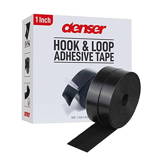 iTape 4 Black Sticky Back Hook and Loop Self Adhesive Tape