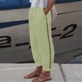 thumbnail image 1 of WILLBEST Pantalones Casuales para Mujer, Pantalones Deportivos de Cintura Elástica con Cordón de Color Sólido para Mayor Comodidad y Estilo, Ideales para el Ocio y el Uso Diario. Extra Grande, 1 of 6