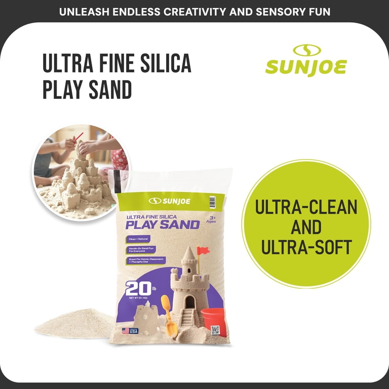 Sun Joe, Ultra Fine Silica Play Sand, 20 Pounds, Beige - Walmart.com