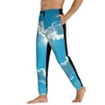 thumbnail image 3 of Xecao Heart Shaped Cloud Print Active Tech Joggers for Men, Mens Sweatpants Lounge Pants with Pockets-Medium, 3 of 5