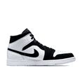 thumbnail image 4 of Zapatillas de baloncesto Nike Air Jordan 1 MID originales de caña media, antideslizantes, resistentes al desgaste, modelos masculinos en color blanco y negro, 4 of 5