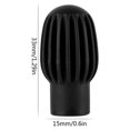 thumbnail image 3 of 4 Pcs Silicone Drumstick Head Sleeve Silent Practice Tips Percussion Accessory Mute Musical Instruments Accessory, 3 of 8