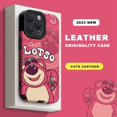 thumbnail image 3 of Funda De Cuero Bear LOTSO Para IPhone 11 12 13 14 Pro MAX 7 8 Plus 11Pro 13Pro X XR XS SE 2020 14Plus Teléfono De Silicona Protector De Cámara De Dibujos Animados Suave A Prueba De Golpes Cubierta Tra, 3 of 4