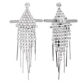 thumbnail image 2 of 1 par de hebillas para zapatos con cadena y borlas de diamantes de imitación, decoración para bolso, accesorios para prendas de vestir, estilo C, 2x7,3 cm, 2 of 5