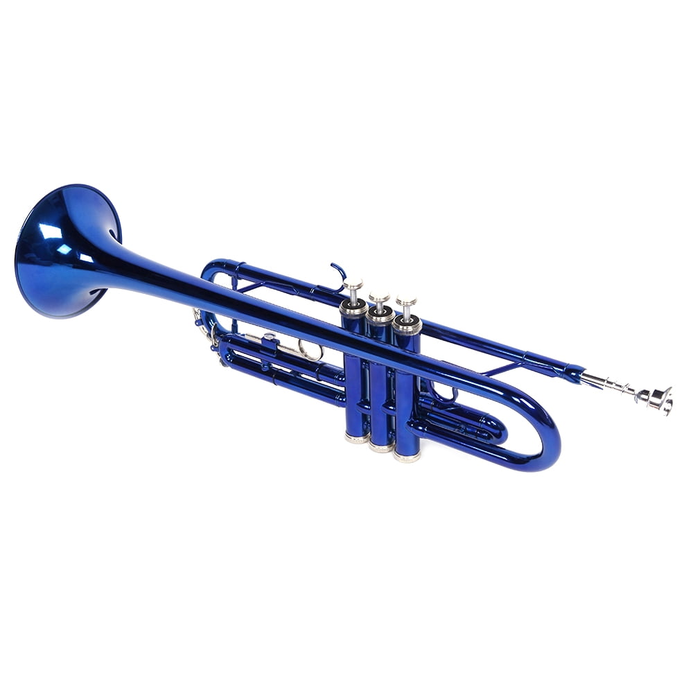 Brass B Flat Trumpet Gloves Set Blue