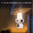 thumbnail image 2 of Minicámara CCTV Inalámbrica con Doble Lente para Casa Inteligente, Wifi, E27, Visión por Infrarrojos, Seguridad en Red, IP., 2 of 5