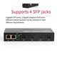 thumbnail image 2 of Gigabit SFP Media Converter 4 SFP to 2 RJ45 Transceiver EU PLUG, 2 of 5