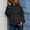 Black, variant on POTETI Womens Hoodies with Zippers Casual Long Sleeve Hooded Sweatshirts Pullover Tops