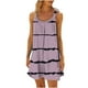 thumbnail image 1 of Vestido de Verano para las Mujeres Impreso sin Mangas Cuello Redondo, Suelto de Rodilla de Longitud Vestido Casual para la Primavera, 1 of 4