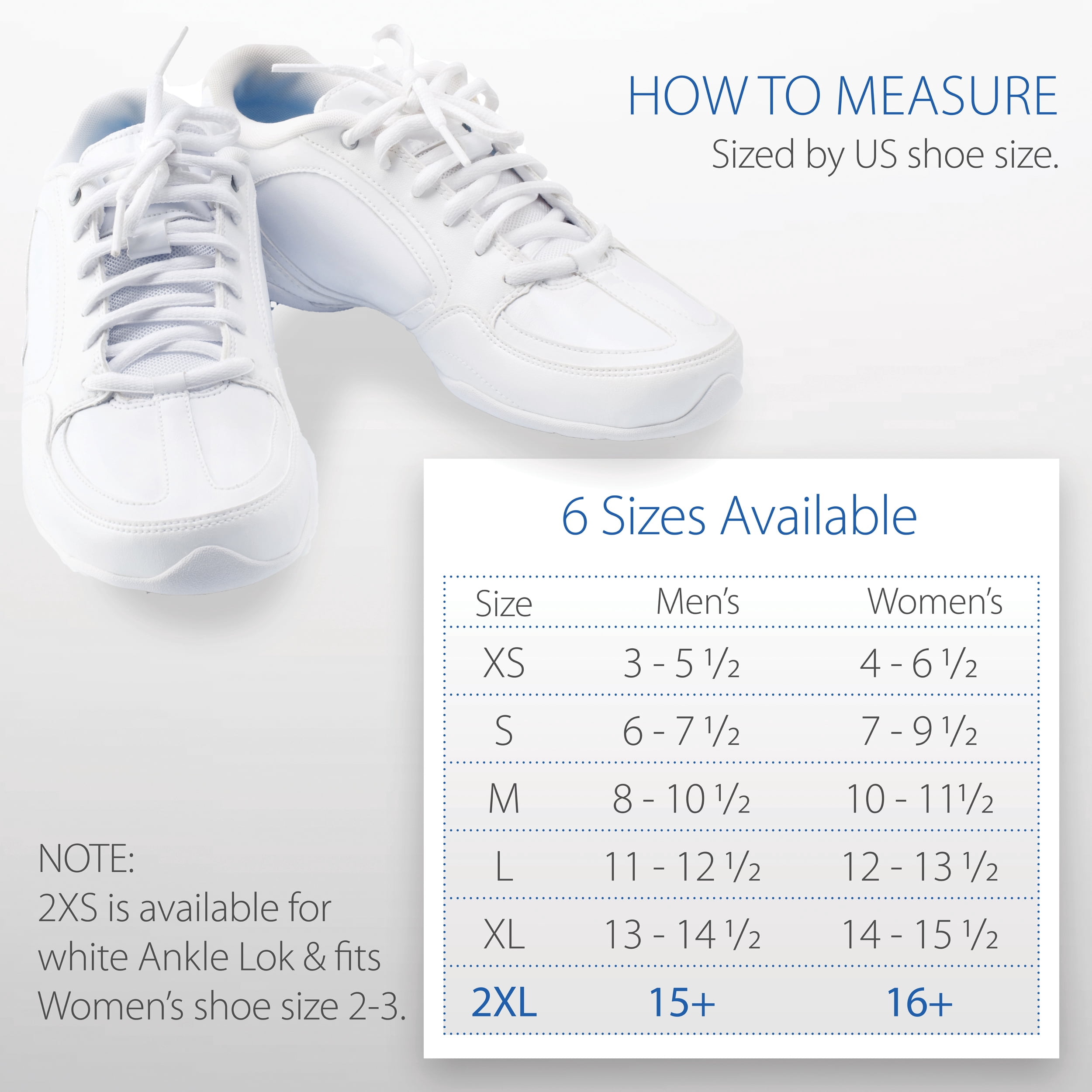 Swede-O Ankle Lok Reinforced Laced Ankle Brace for Sports, Padded Tongue, White, XXLarge