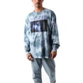 thumbnail image 3 of The Exorcist Father Merrin Arrives Crew Neck Long Sleeve Tie-Dye Adult Tee-Small, 3 of 4