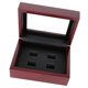 thumbnail image 1 of Caja organizadora de madera portátil de 12 x 16 x 7 cm, con 2 compartimentos para 6 artículos de campeonato. Vino rojo 4 hoyos, 1 of 4