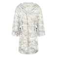 thumbnail image 5 of MEICHEN Plush Robes for Women Women's Fleece Plush Robe Long Warm Plush Bathrobe Loungewear Jacket Printed Comfort Robe Women's Robes, 5 of 5