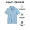 thumbnail image 2 of 3-Pack Boys Moisture Wicking Short Sleeve Polos, 2 of 6