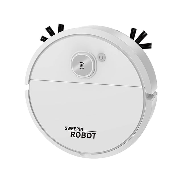 USB Rechargeable Sweeping Robot - Triple Function Vacuum & Mop, Low-Noise Cleaning for Hard Floors, Compact & Lightweight