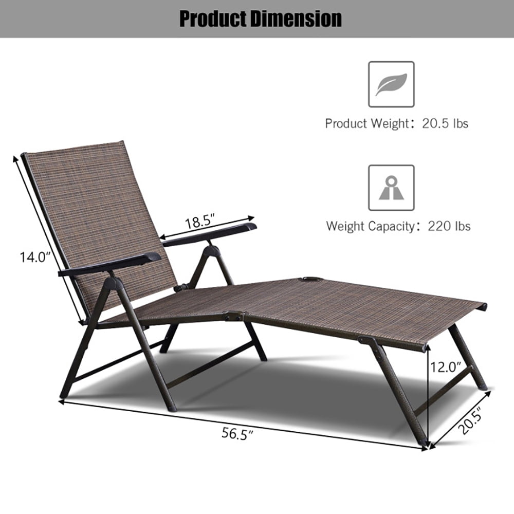 Aimee Lii Adjustable Chaise Lounge Chair with 5 Reclining Positions, Patio Loungers Aimee Lii Adjustable Chaise Lounge Chair with 5 Reclining Positions, Patio Loungers
