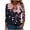 Black|Floral, variant on 3/4 Sleeve Casual T Shirts for Women Plus Size Tops Graphic Printed V Neck Tees Summer Fall Casual Tshirts (L, Light Blue)