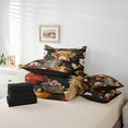 thumbnail image 4 of Erosebridal Kawaii Highland Cattle Bedding Twin Size, Multicolor Floral Comforter Sets with Sheets, Rustic Farmhouse Decor, Reversible 7pcs, 4 of 4