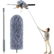 Dusters for Cleaning,Feather Duster with 110" Extension Handle for Cleaning High Ceiling,Furniture