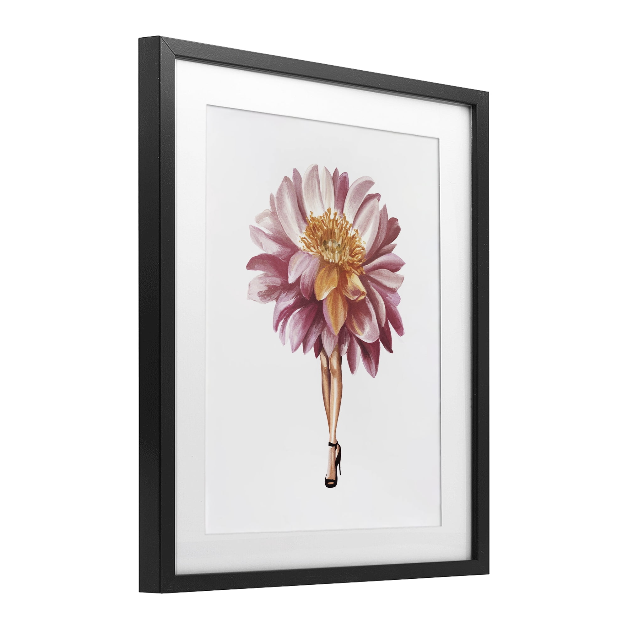 Stupell Industries Glam Floral Walkway Black Framed Print Under Glass, design by Svetlana Aleynikova