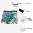 thumbnail image 6 of Disketp Watercolor Sea Turtle Men'S Boxer Briefs,Soft And Breathable Cotton Underwear With Comfortflex Waistband, 6 of 9