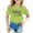 A3-Light Green, variant on Girls Casual T-Shirts Cartoon Leopard Letter Print Crew Neck Short Sleeve Loose Summer Party Children Breathable Soft Fashion Cute Tee Tops,5-6 Years