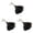 Black 3PCS, variant on Natural Fluffy Feather Duster With Wooden Handle Dust Brush, 13.19 inch, Black 1PCS
