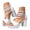 White, variant on Pandaie Women Chunky Platform Heels Strappy Crisscrooss Dressy Heeled Sandals Open Toe Comfortable Sexy Pumps Shoes for Wedding Prom Party Black Size 6