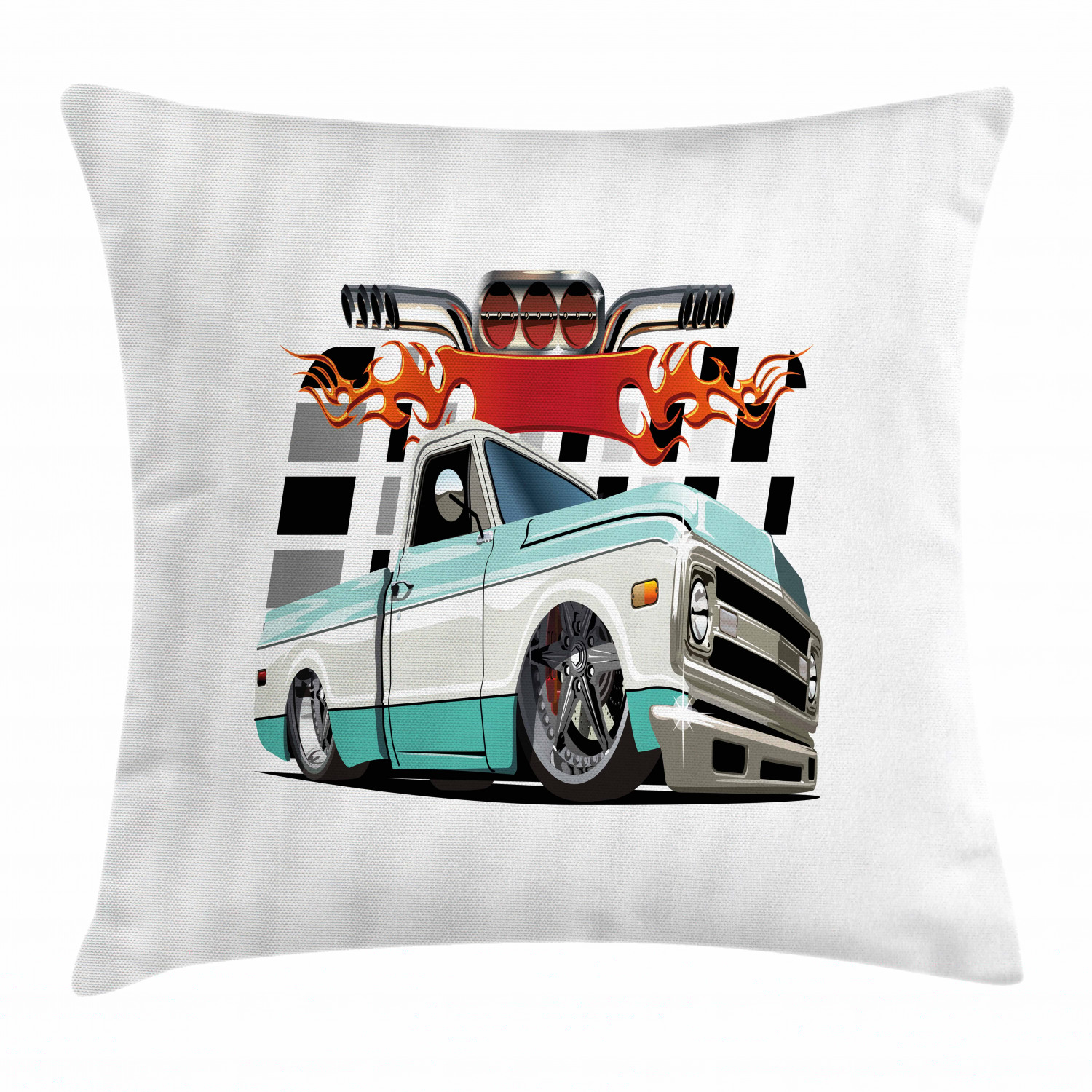 thumbnail image 1 of Ambesonne 24" x 24" Multi-color Polyester Decorative Pillow Cover, 1 of 2