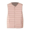 thumbnail image 4 of Women's Lightweight Down Vest, Sleeveless Quilted Puffer Jacket with Cotton Blend Shell, Warm Winter Insulated Vest, Slim Fit Casual Sleeveless Coat for Women, Cold Weather Thermal Vest Pink XXXXXL, 4 of 4
