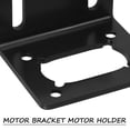 thumbnail image 3 of Raindrops Black Steel Motor Mount Bracket Stable Gear Motor Holder for Easy Installation and Versatile Use, 3 of 8