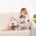 thumbnail image 4 of Pug and Donut Blanket Hoodies for Kids 6-13YR Oversize Wearable Blanket Hoodies for Boys Girls Teens, 4 of 7